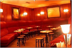 The seating around the room is comfortable as well as classic