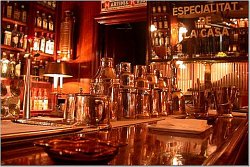 A bartenders setup just waiting for the crowds which will soon be here